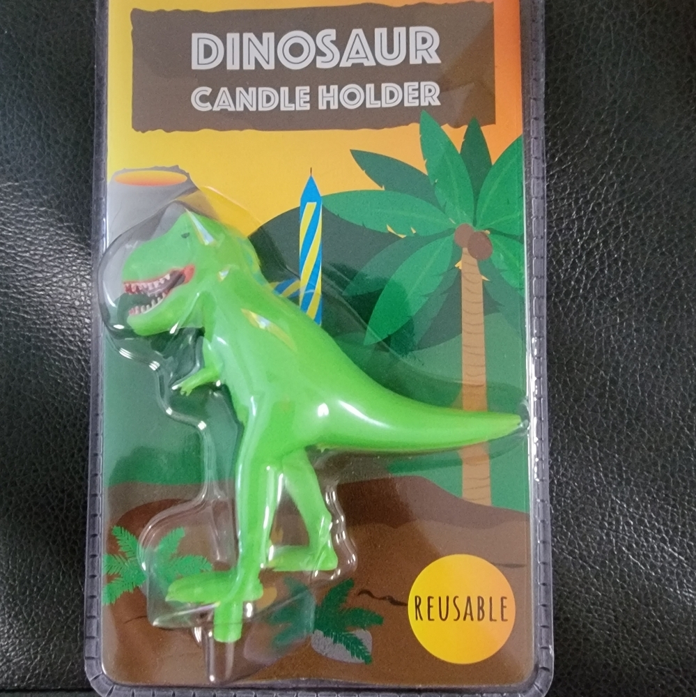 Reusable Dinosaur candle holder